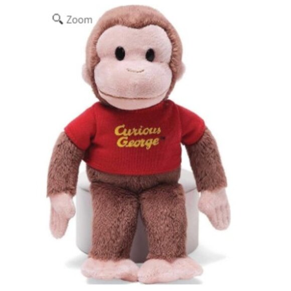 New w/ Tag🙈 Gund Curious George Red Shirt Plush  🐵8" - Picture 1 of 9